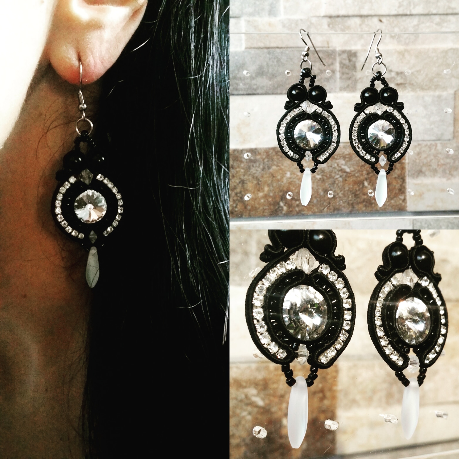 Jemné, čierne soutache na bežné nosenie